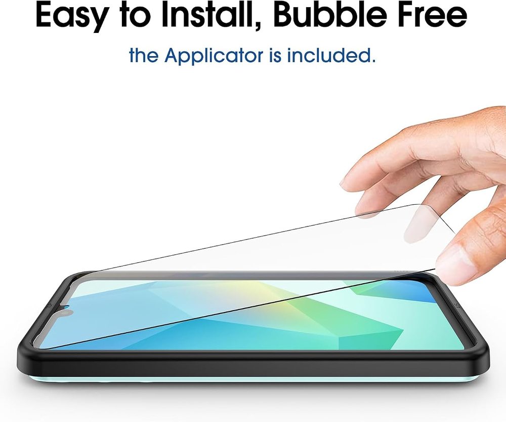 clear tempered glass screen protector for Galaxy A16 by amFilm