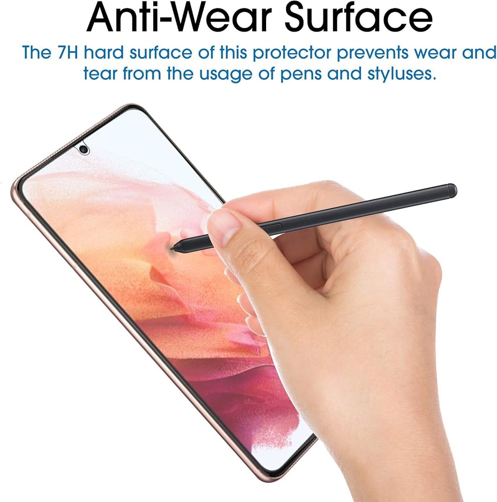 clear tempered glass screen protector for Galaxy S21 by amFilm