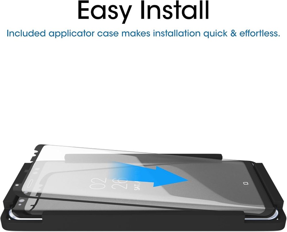 clear tempered glass screen protector for Galaxy S8 by amFilm