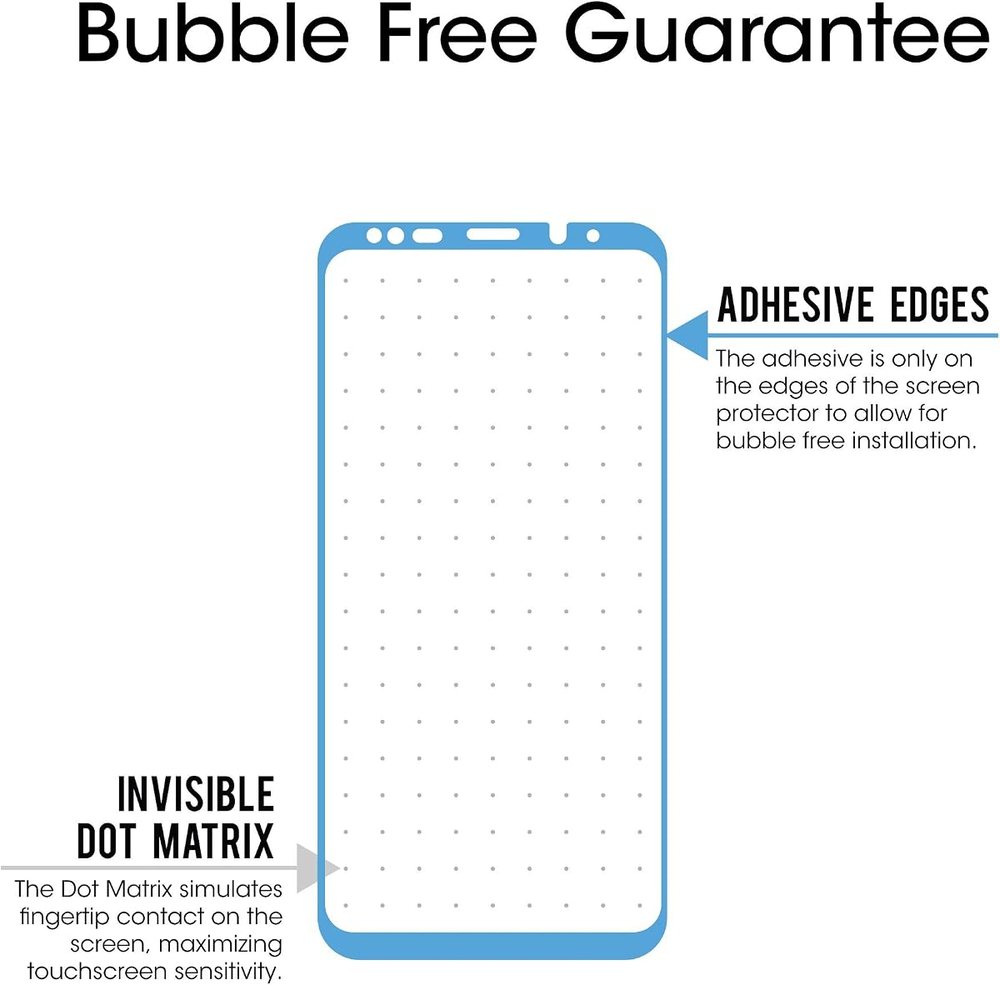 clear tempered glass screen protector for Galaxy S9 Plus by amFilm
