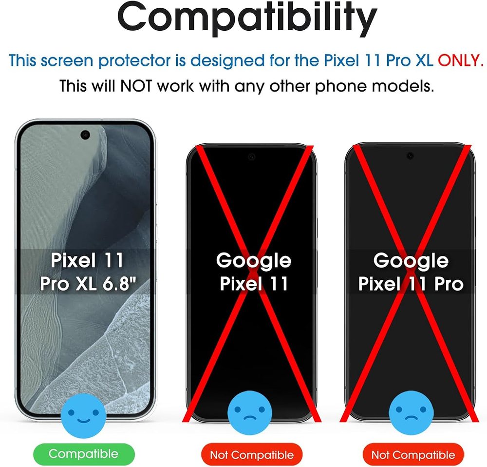 clear tempered glass screen protector for Google Pixel 1 by amFilm