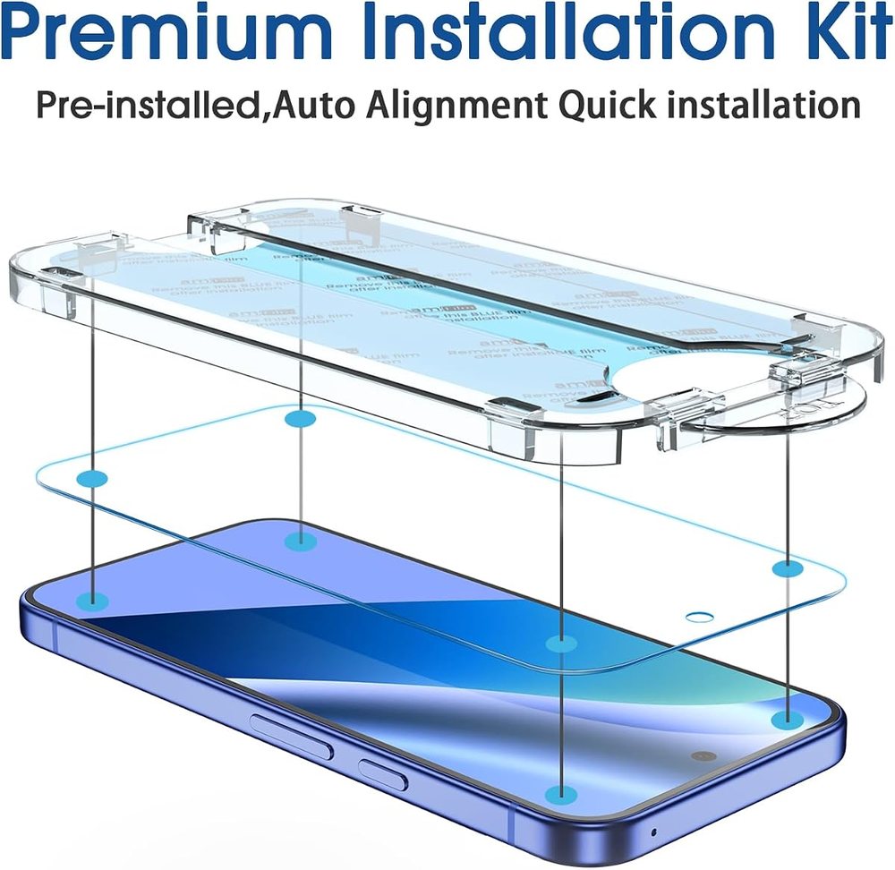 clear tempered glass screen protector for Google Pixel 1 by amFilm