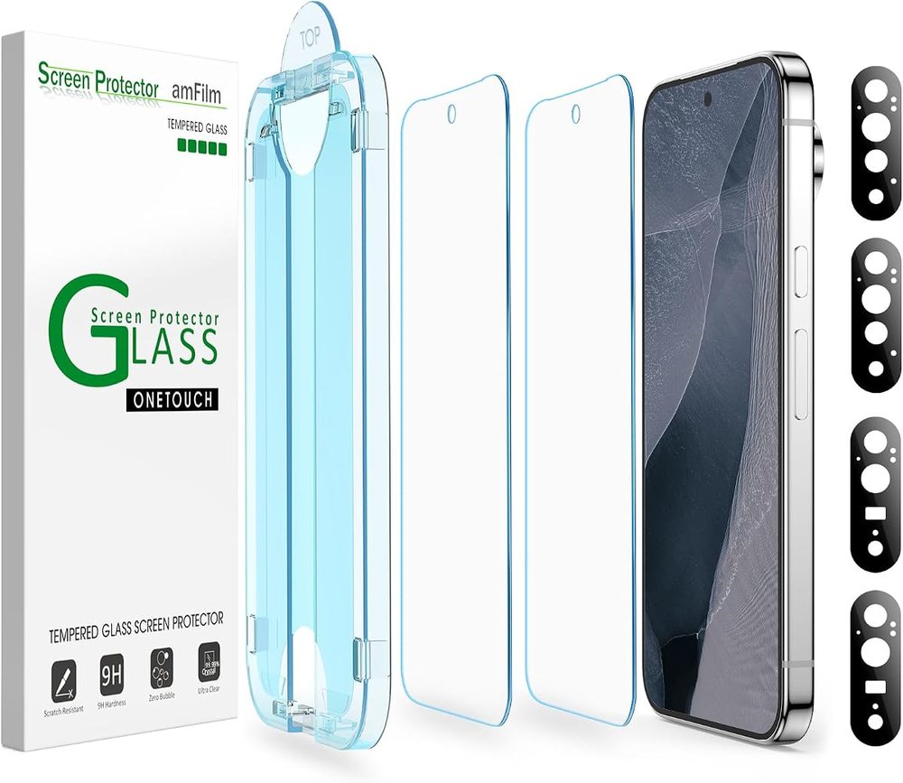 clear tempered glass screen protector for Google Pixel 1 by amFilm