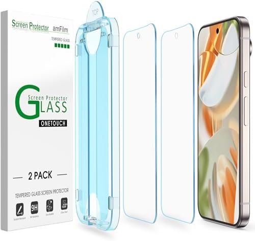 clear tempered glass screen protector for Google Pixel 9 Pro by amFilm