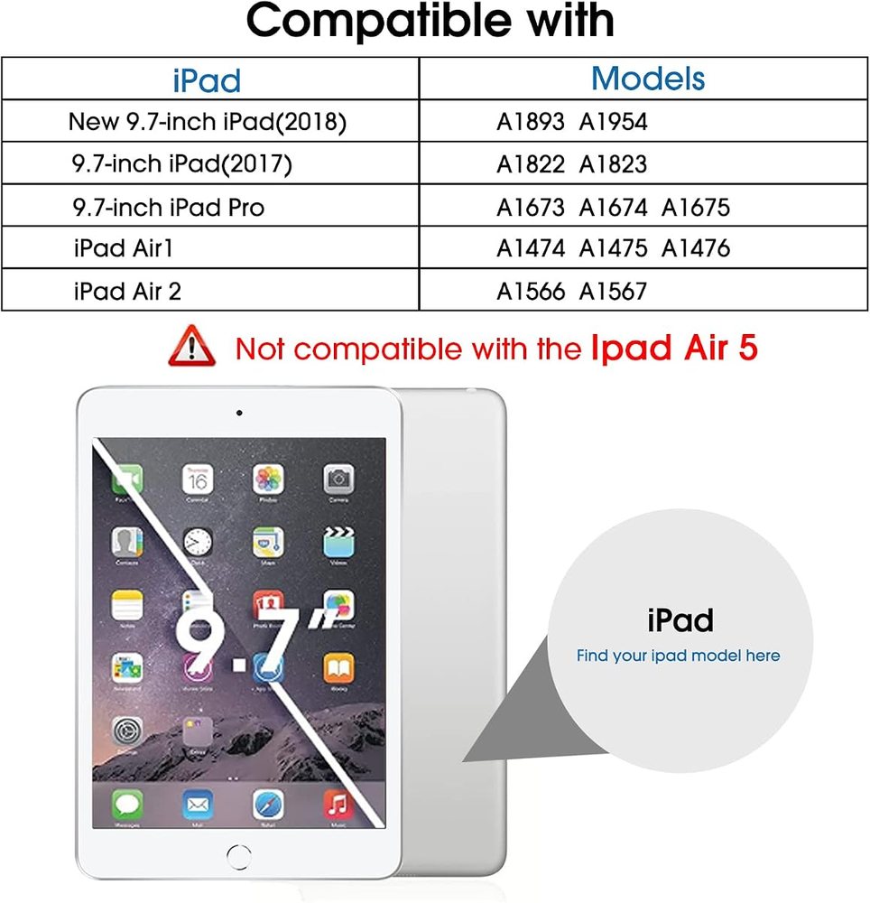 clear tempered glass screen protector for iPad 6 by amFilm