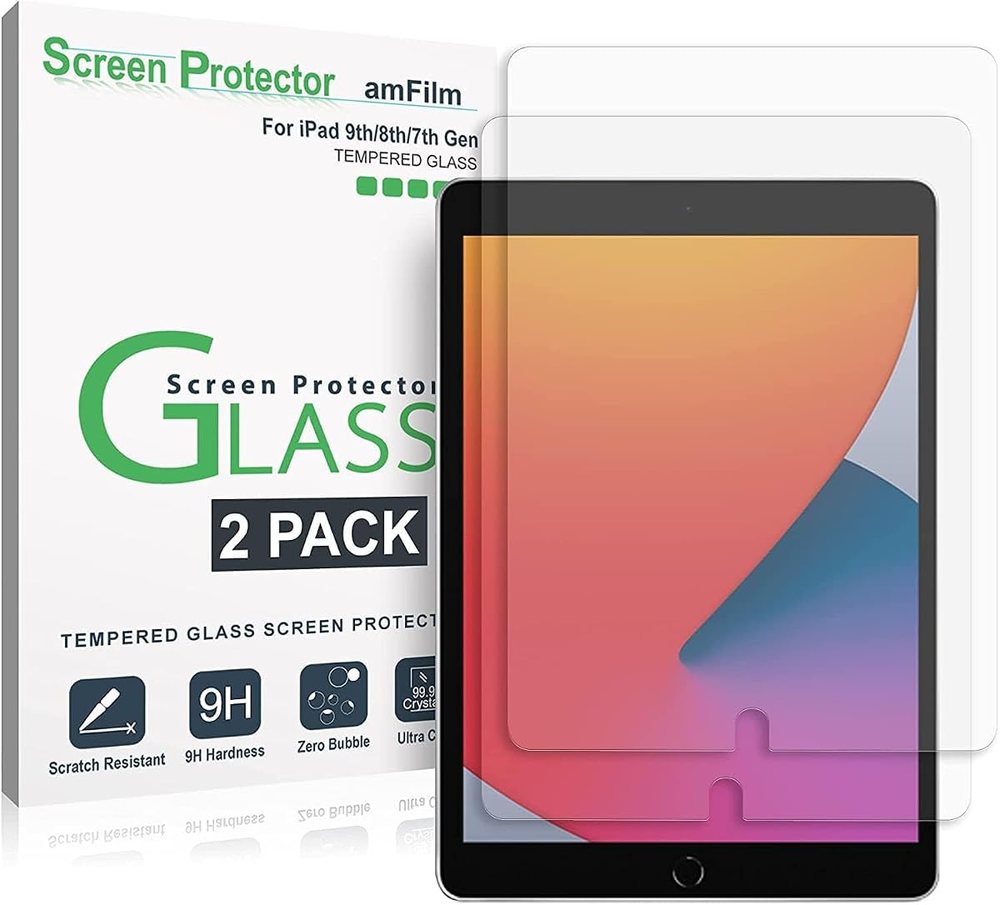 clear tempered glass screen protector for iPad 9 by amFilm