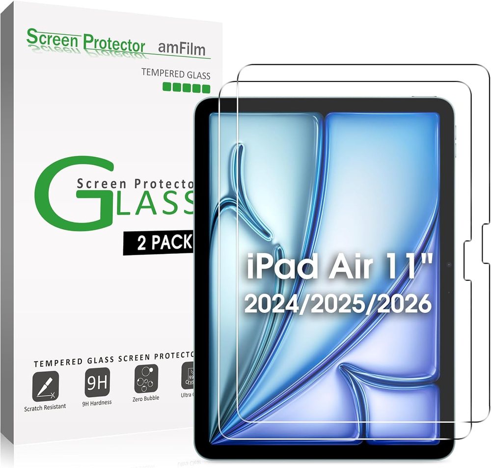 clear tempered glass screen protector for iPad Air 11 by amFilm