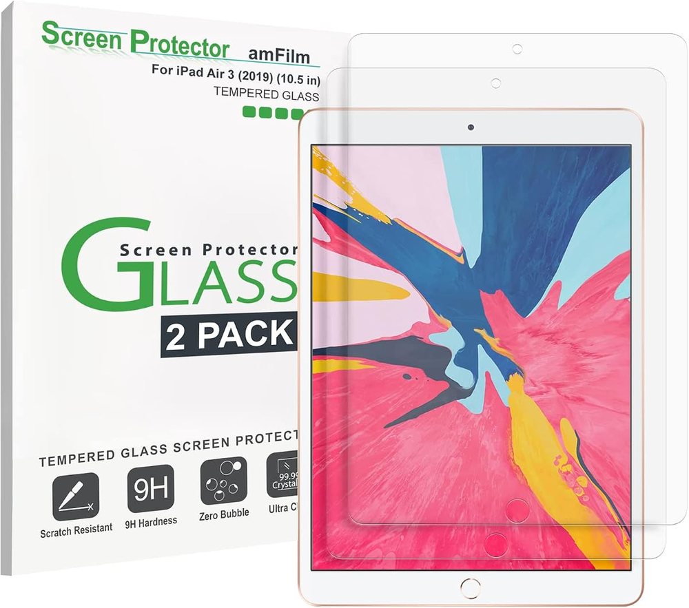 clear tempered glass screen protector for iPad Air 3 by amFilm