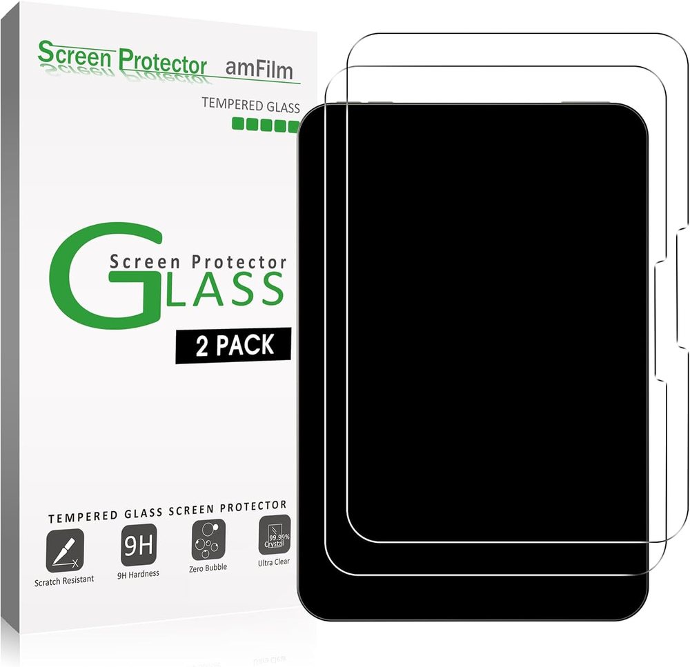 clear tempered glass screen protector for iPad Mini 2026 by amFilm