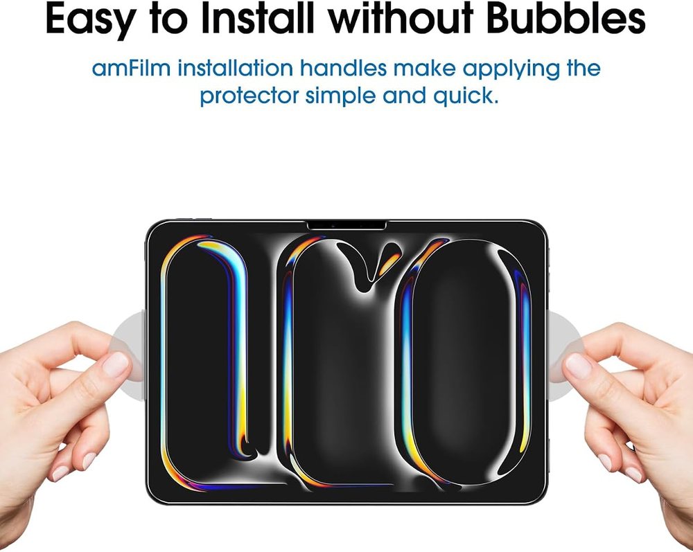 clear tempered glass screen protector for iPad Pro 11 Inch by amFilm