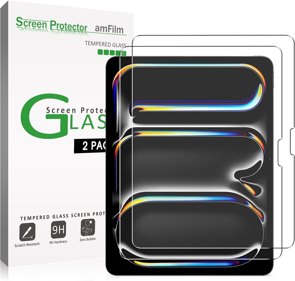 clear tempered glass screen protector for iPad Pro 13 by amFilm