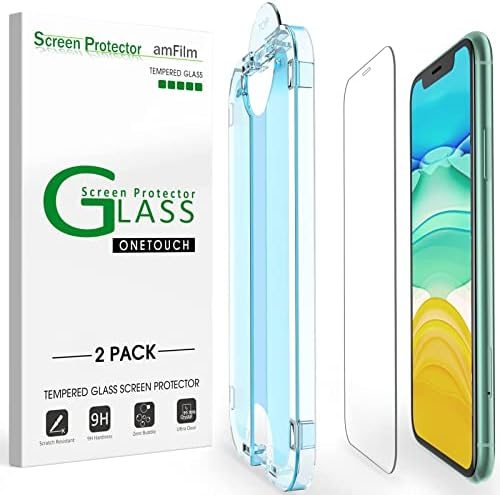 clear tempered glass screen protector for iPhone 11 by amFilm