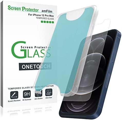 clear tempered glass screen protector for iPhone 12 Pro Max by amFilm