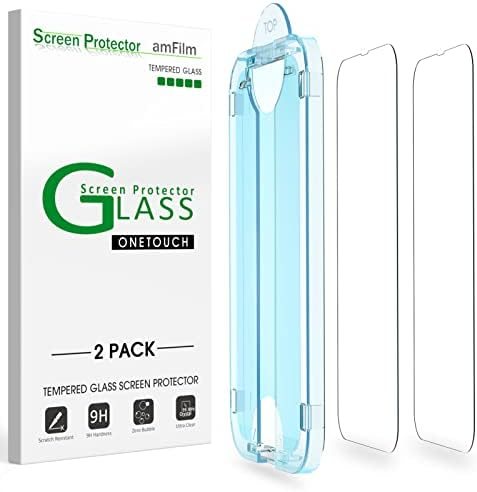 clear tempered glass screen protector for iPhone 13/13 Pro by amFilm