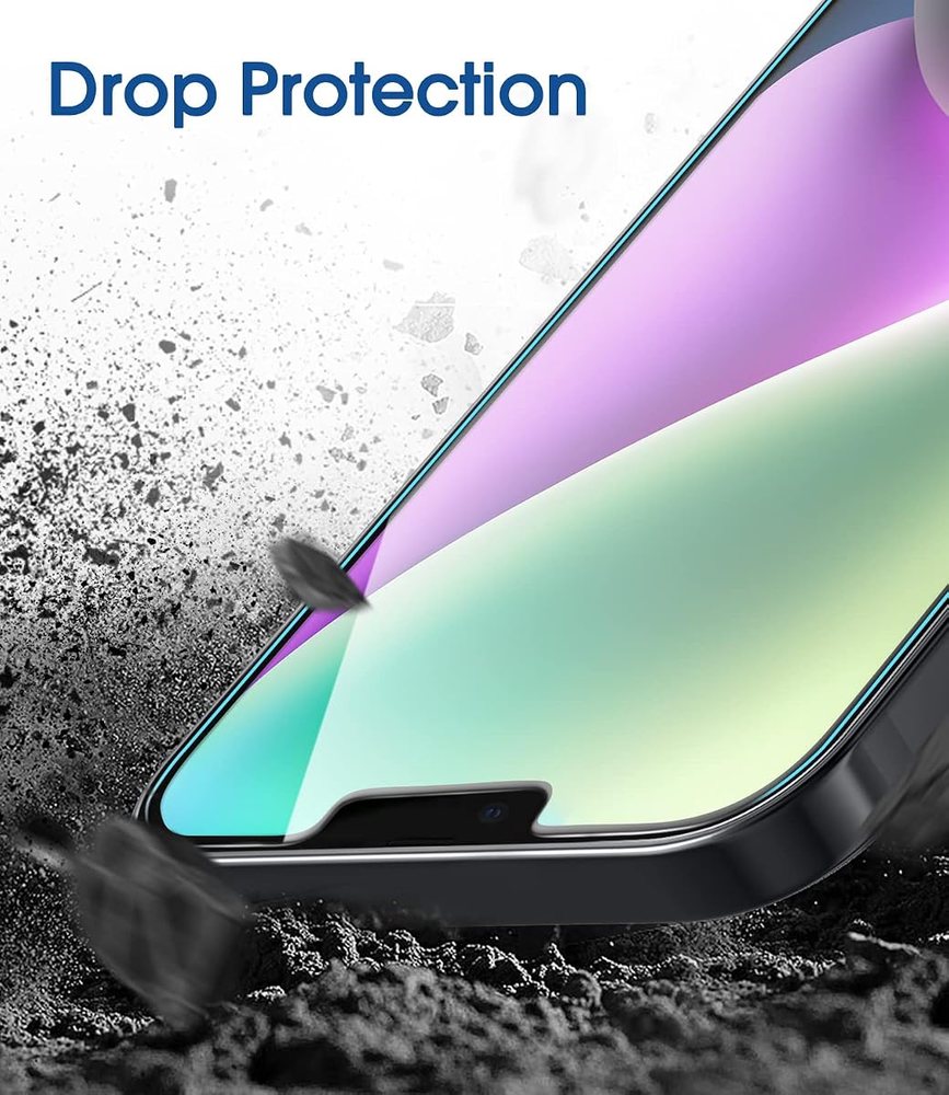 clear tempered glass screen protector for iPhone 13 Pro Max by amFilm