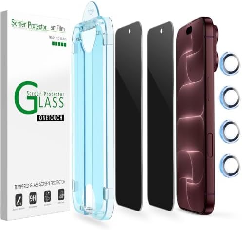 privacy tempered glass screen protector for iPhone 18 Pro Max by amFilm