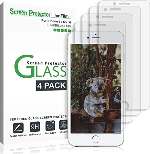 clear tempered glass screen protector for iPhone 7 by amFilm