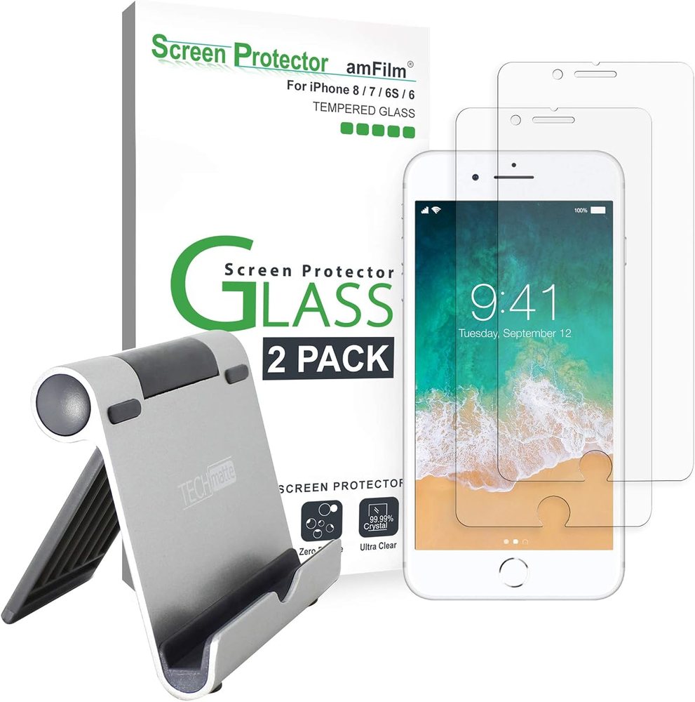 matte anti-glare tempered glass screen protector for iPhone 8 by amFilm