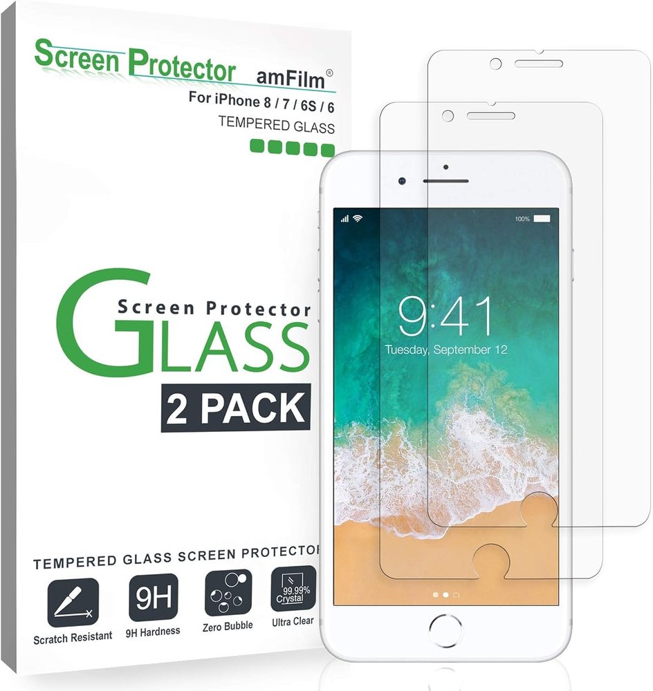 matte anti-glare tempered glass screen protector for iPhone 8 by amFilm