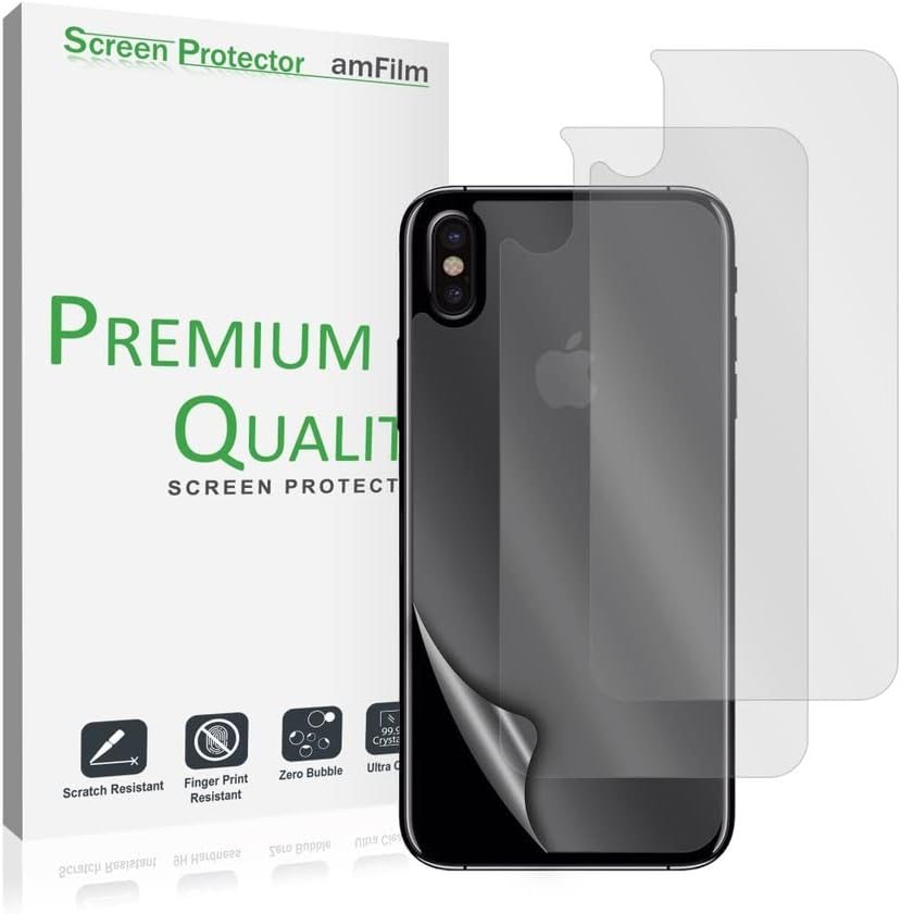 matte anti-glare tempered glass screen protector for iPhone X by amFilm
