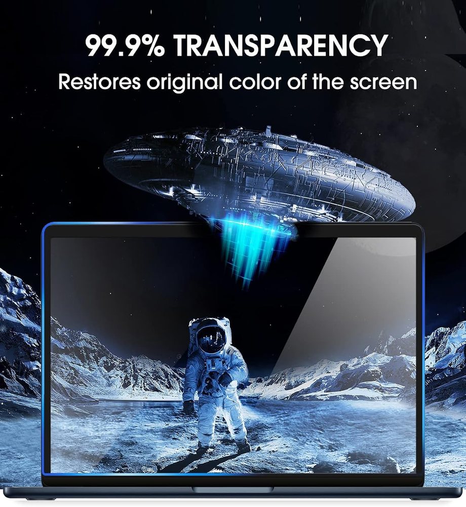 clear tempered glass screen protector for MacBook Air 13.6 by amFilm