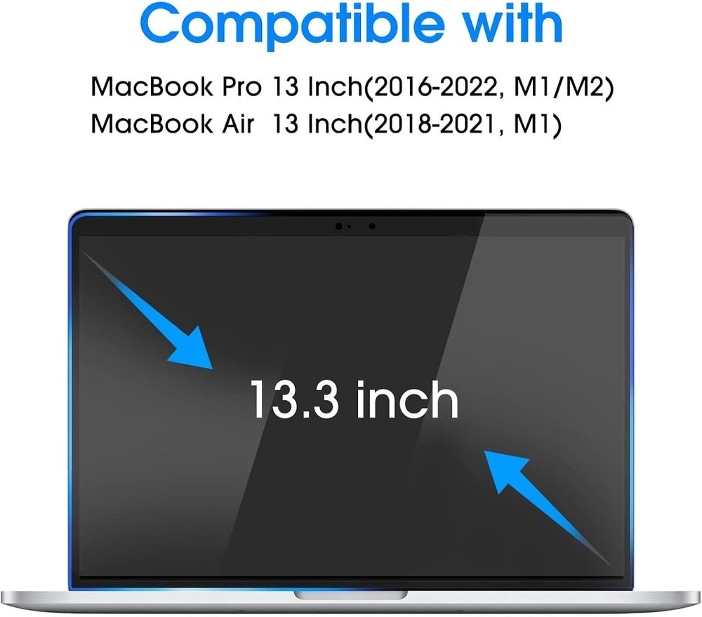 clear tempered glass screen protector for MacBook Pro 13 by amFilm