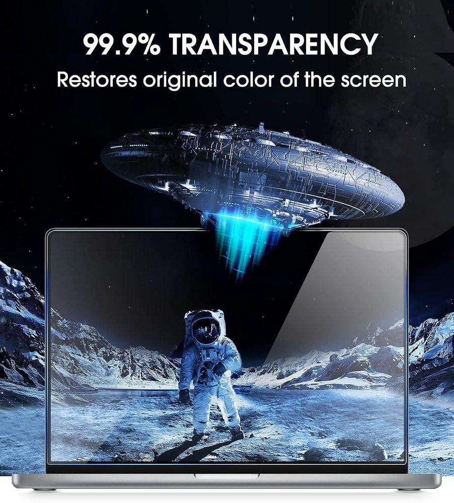 clear tempered glass screen protector for MacBook Pro 14.2 by amFilm