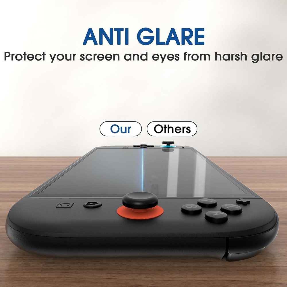 matte anti-glare tempered glass screen protector for Nintendo Switch 2 by amFilm