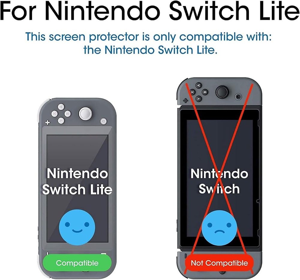 clear tempered glass screen protector for Nintendo Switch Lite 2019 by amFilm