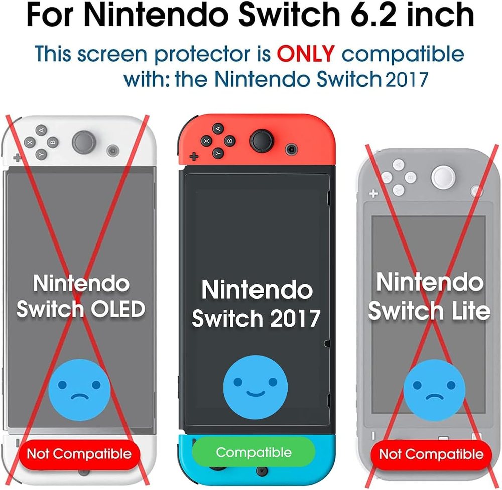 matte anti-glare tempered glass screen protector for Nintendo Switch by amFilm
