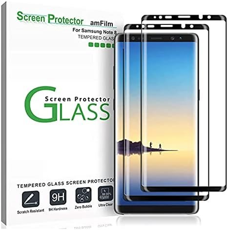 clear tempered glass screen protector for Samsung Galaxy Note 8 by amFilm