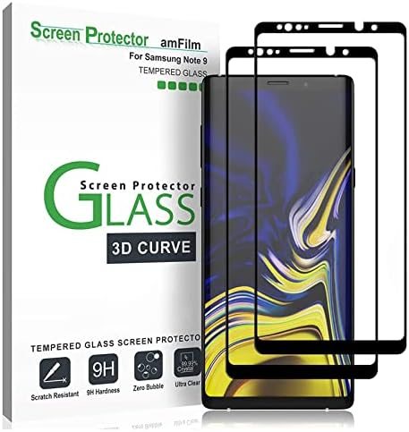 clear tempered glass screen protector for Samsung Galaxy Note 9 by amFilm