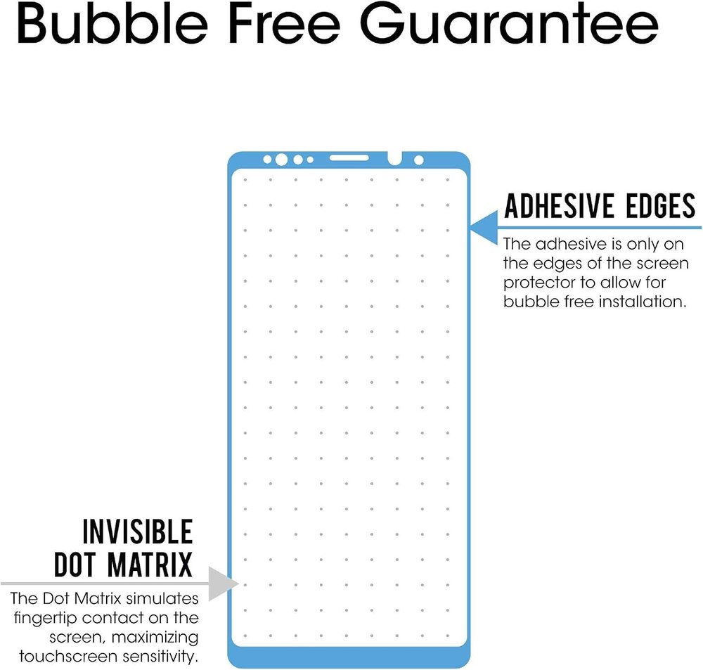 clear tempered glass screen protector for Samsung Galaxy Note 9 by amFilm