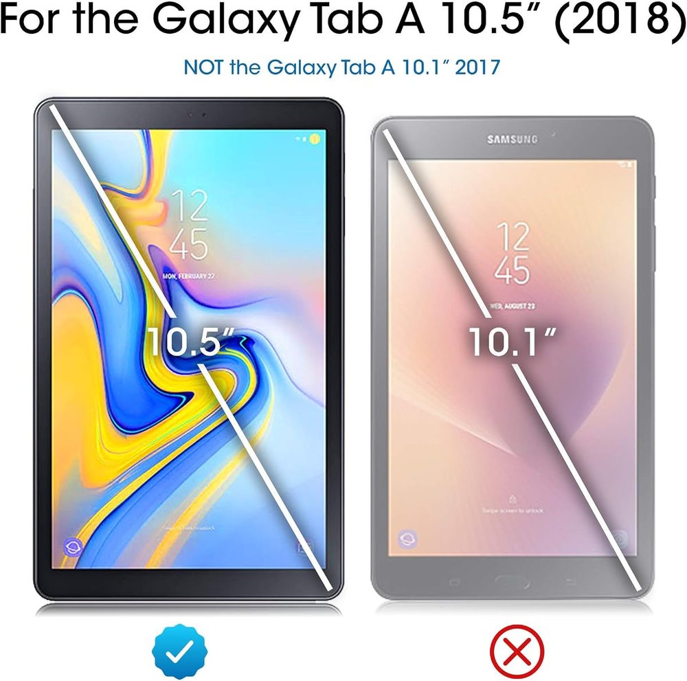 clear tempered glass screen protector for Samsung Galaxy Tab A 10.5 by amFilm