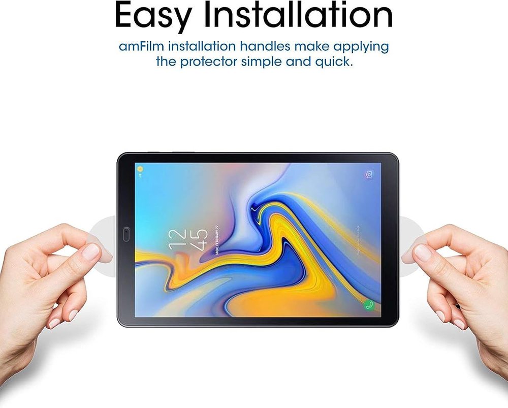clear tempered glass screen protector for Samsung Galaxy Tab A 10.5 by amFilm